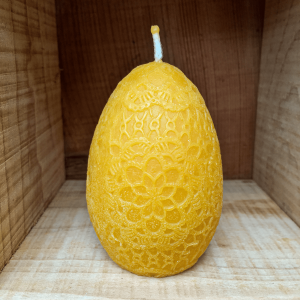 Bougie oeuf dentelle